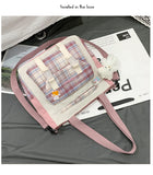 Lolita Check Women Messenger Bag Shoulder Cross Body Tote