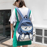 Lolita Rabbit Backpack Bow Ears Sweet School Bag