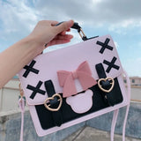 Lolita Shoulder Bag Women Backpack Bowknot Messenger Crossbody Handbag