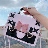 Lolita Shoulder Bag Women Backpack Bowknot Messenger Crossbody Handbag