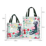 London Style Eco Friendly Flower Shopper Bag Waterproof Tote Handbag