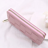 Long Clutch Wallet Zipper Purse with Wrist Strap