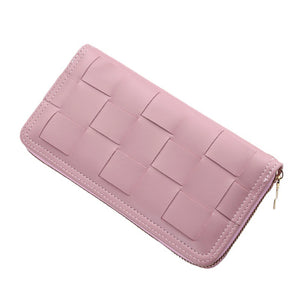 Long Clutch Wallet Zipper Purse with Wrist Strap