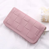 Long Clutch Wallet Zipper Purse with Wrist Strap