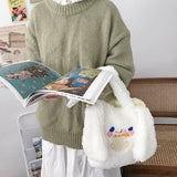 Soft Plush Women Shoulder Bag Furry Casual Tote Messenger Bags