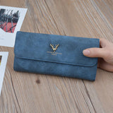 Long Ladies Wallet Soft PU Leather Large Capacity Clutch