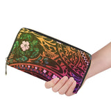 Hawaii Flower Women's Clutch Bag Polynesian Tribal Wallet