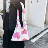 Furry Tote Bag for Autumn and Winter - Harajuku Style Women Purse