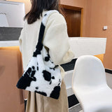 Furry Tote Bag for Autumn and Winter - Harajuku Style Women Purse