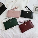 Long Wallet Retro PU Soft Leather Clutch Mobile Phone Bag