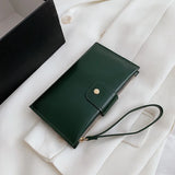 Long Wallet Retro PU Soft Leather Clutch Mobile Phone Bag