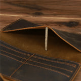 Vintage Leather Men Wallet Long Male Purse