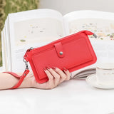Long Women Wallet and Purse Black/blue/gray/green/purple/red Female Purse