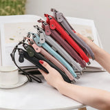 Long Women Wallet and Purse Black/blue/gray/green/purple/red Female Purse