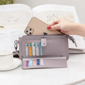 Long Women Wallet and Purse Black/blue/gray/green/purple/red Female Purse