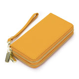 Women's Leather Long Wallet Money Coin Holder Purse Zipper