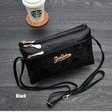 3D Knurling Leather Wallet Clutch Bag for Women