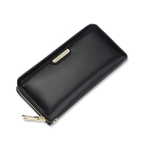Long ladies wallet Large capacity Multi-card zipper clutch purse