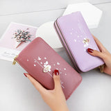 Love Printed Wrist Band Handbag High-capacity Wallet for Women