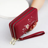 Love Printed Wrist Band Handbag High-capacity Wallet for Women