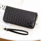Women's Double Zipper Handbag Wallet with Large Capacity
