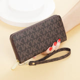 Printed Zipper Handbag Long Wallet for Women and Men