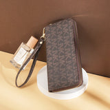 Printed Zipper Handbag Long Wallet for Women and Men
