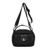 Cartoon Print Bear Mini Cloth Handbag for Girls