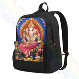 Lord Ganesh Shri Ganesh Hindu Lord Chakra Large Capacity Backpack