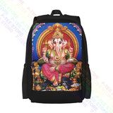 Lord Ganesh Shri Ganesh Hindu Lord Chakra Large Capacity Backpack