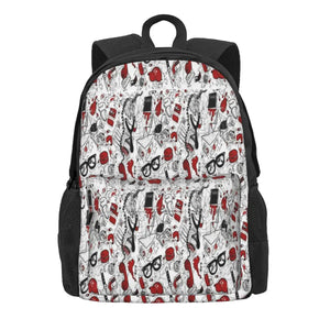 Loser's Club Repeating Pattern Backpacks Men's & Women's School Bags