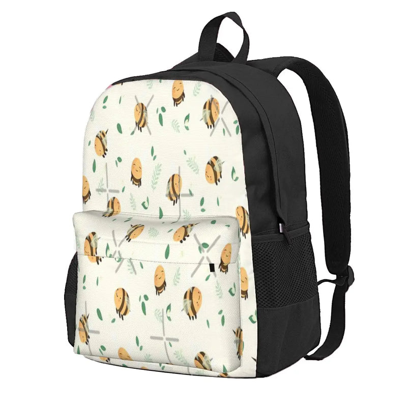 Bee Print Backpack for Men and Women