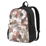 Lots Of Cats 1 Backpacks Men's Backpacks Bags For Women Zipper Anime Backpack