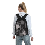 Lots of Cats Grey 1 Backpacks Men's Backpacks Bags for Women Schoolbag Bags