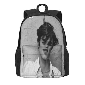 Louis Partridge Modeling Backpack Men's & Women's Bags