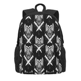 Love Bats Backpacks Men's & Women's Plain Zip Bag w/ Pockets