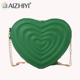 Love Heart Mini Shoulder Bag Women Leather Tote Crossbody Bag