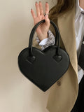 Love Heart Shape Women Tote Purse Handbags Pu Leather Ladies Shoulder Bags