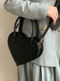 Love Heart Shape Women Tote Purse Handbags Pu Leather Ladies Shoulder Bags