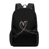 Love Heart Rose School Bags 3D Print Kids Backpack Schoolbags For Girls Boys