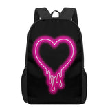 Love Heart Rose School Bags 3D Print Kids Backpack Schoolbags For Girls Boys