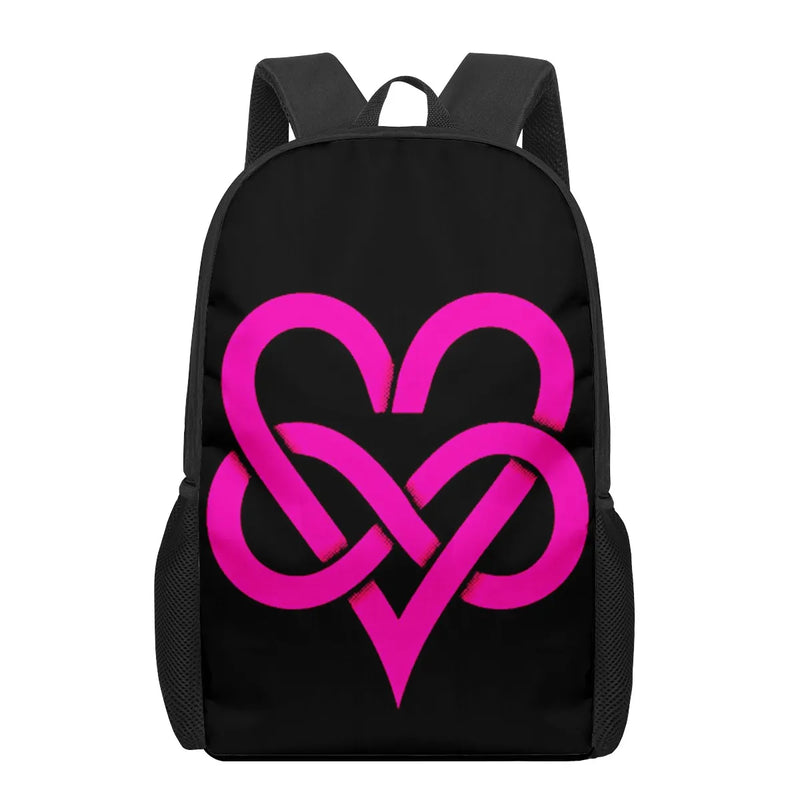 Love Heart Rose School Bags 3D Print Kids Backpack Schoolbags For Girls Boys