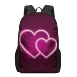 Love Heart Rose School Bags 3D Print Kids Backpack Schoolbags For Girls Boys
