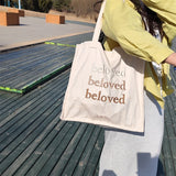 Embroidery Women Shoulder Bag Canvas Shopping Tote Purse Handbags