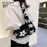 Soft Fur Winter Shoulder Bag Zipper Armpit Bag for Women