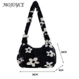 Soft Fur Winter Shoulder Bag Zipper Armpit Bag for Women