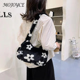 Soft Fur Winter Shoulder Bag Zipper Armpit Bag for Women