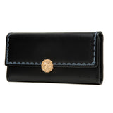 Love Step Long Women's Wallet Bowknot Buckle Embroidery Handbag