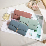 Small Fresh Women's Long Wallet Zero Wallet Women's PU Leather Wallet