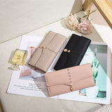Small Fresh Women's Long Wallet Zero Wallet Women's PU Leather Wallet